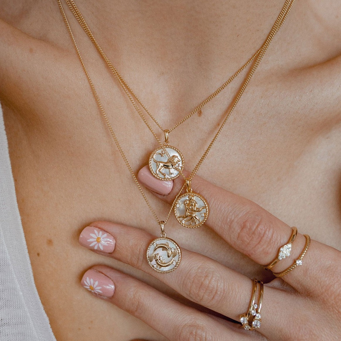 Pisces Zodiac Pendant Necklace