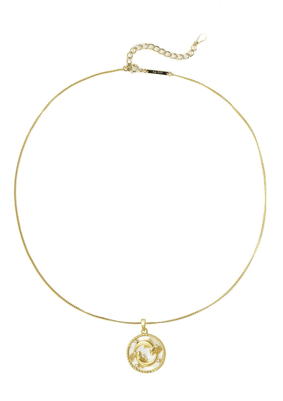 Pisces Zodiac Pendant Necklace