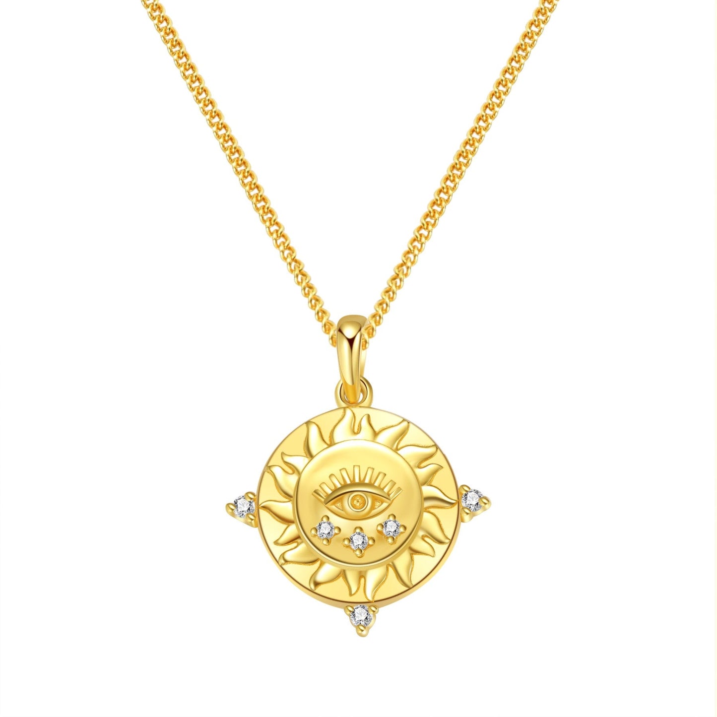 Protection Pendant Necklace Sterling Silver