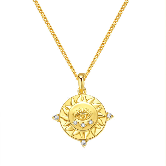 Protection Pendant Necklace Sterling Silver