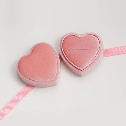 Hey Happiness Velvet Ring and Earrings Box