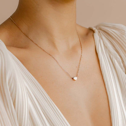 Rose Gold Sweetheart Delicate Pendant Necklace