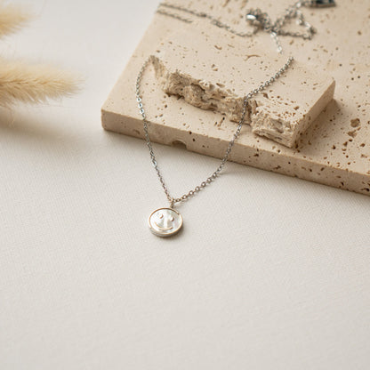 Shell Smiley Pendant Necklace Waterproof