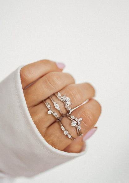 Slim Trio Ring Sterling Silver