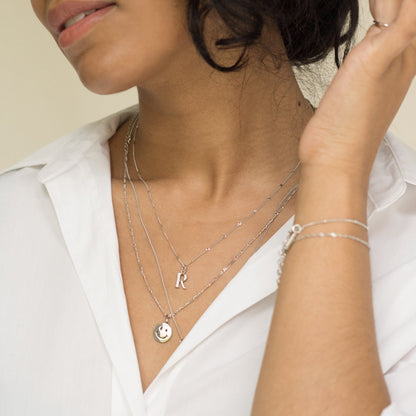 Grin Pendant for Happy & Joyful in Silver