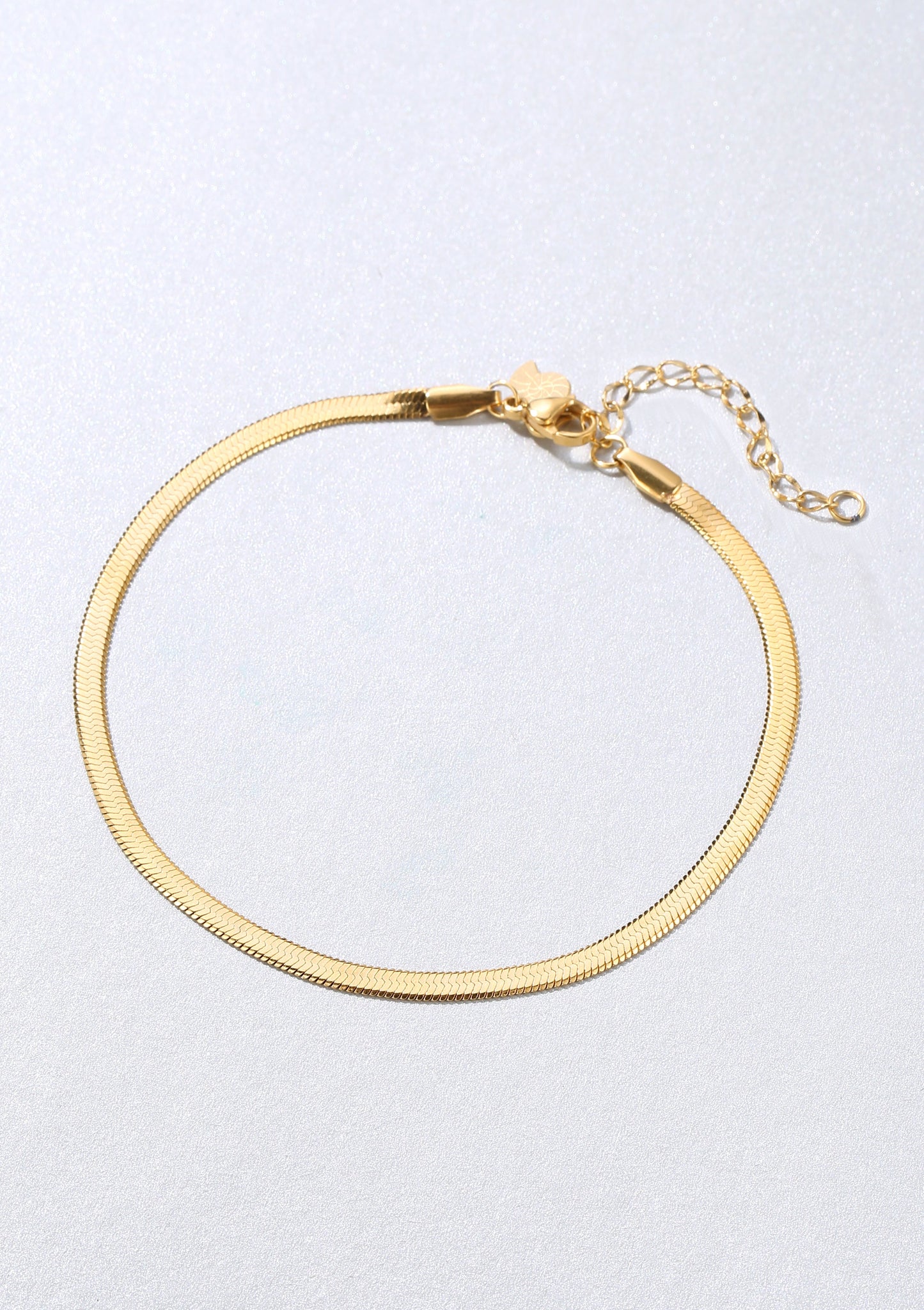 Snake Chain Anklet Gold