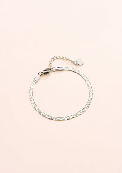 Snake Chain Bracelet Silver