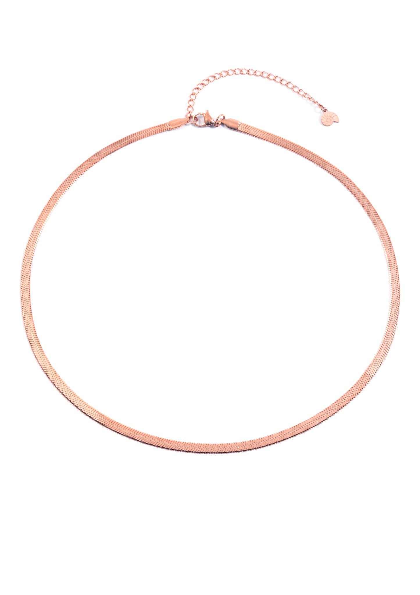 Snake Chain Necklace Rose Gold