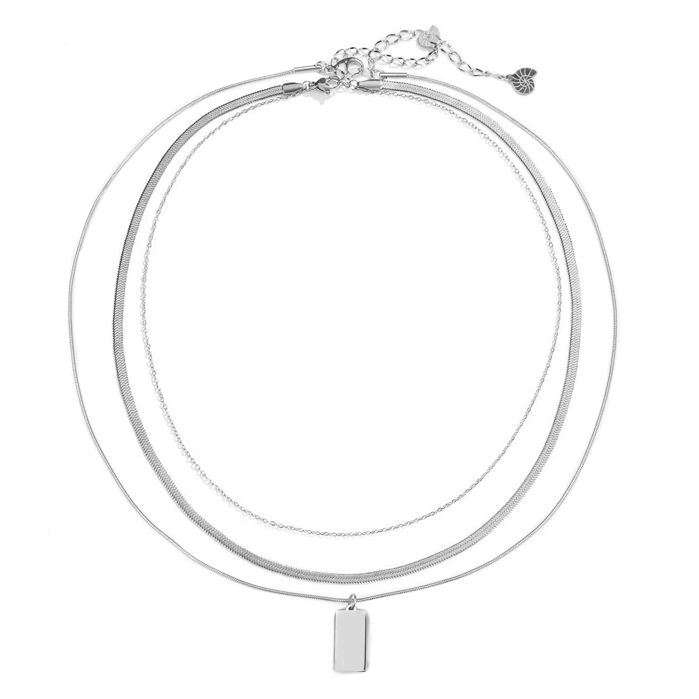 Snake Multi-Chain Necklace Set