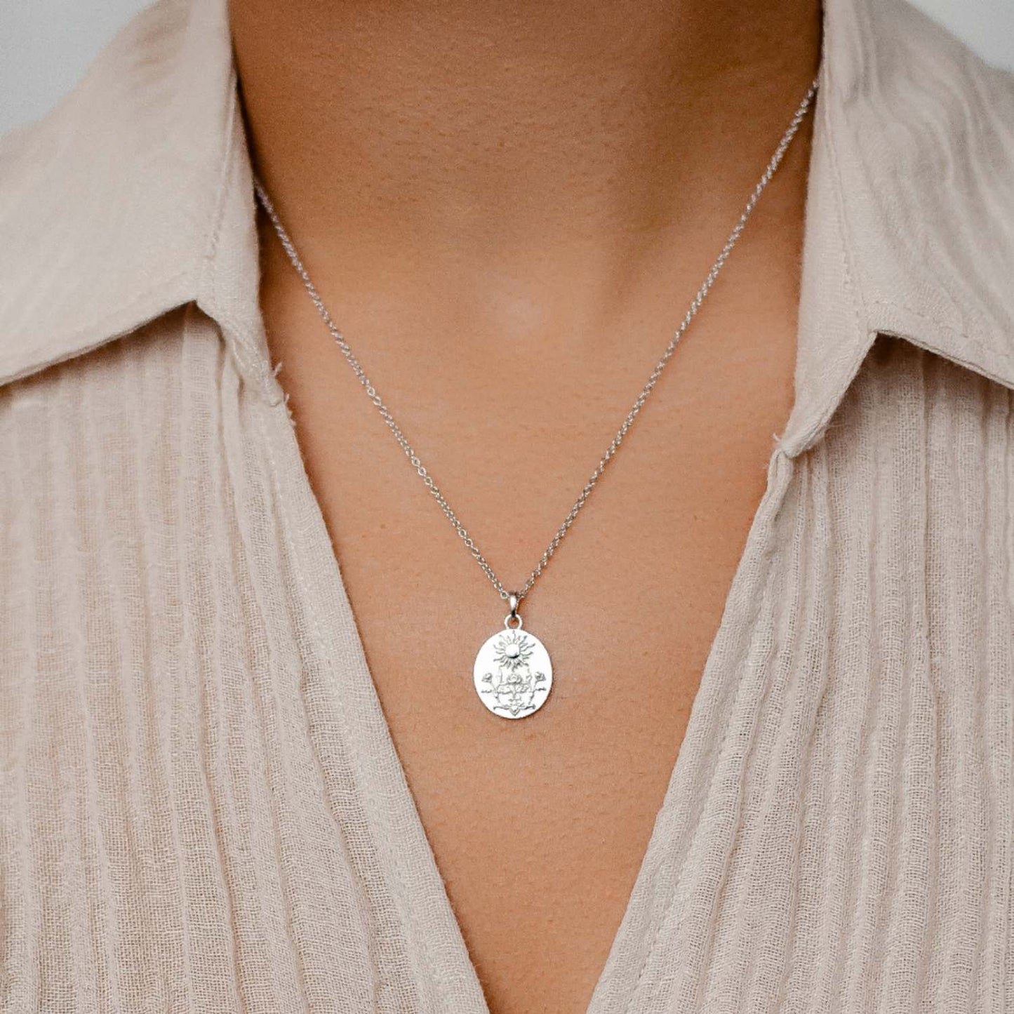 The Sunshine Pendant Necklace Sterling Silver