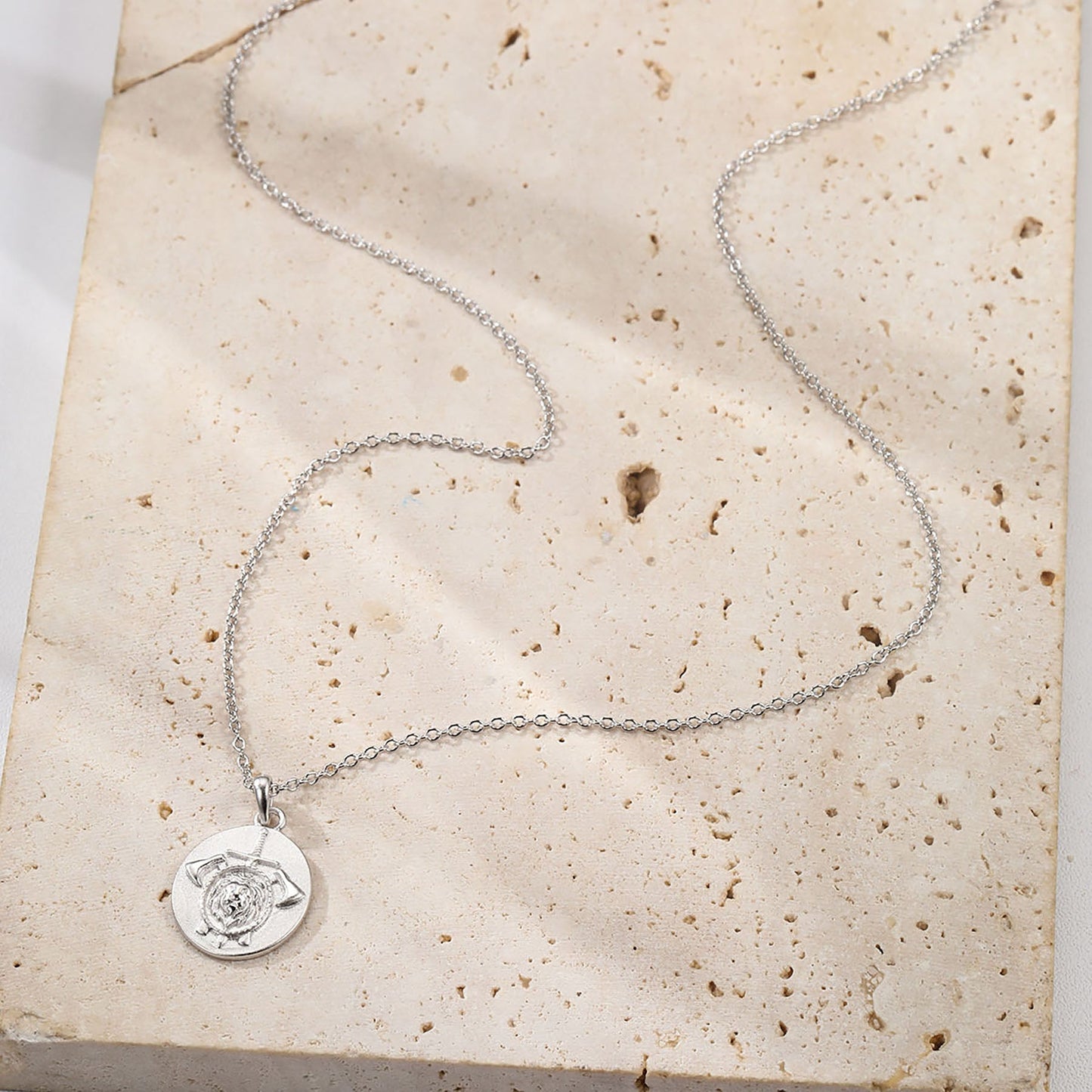 The Warrior Pendant Necklace Sterling Silver