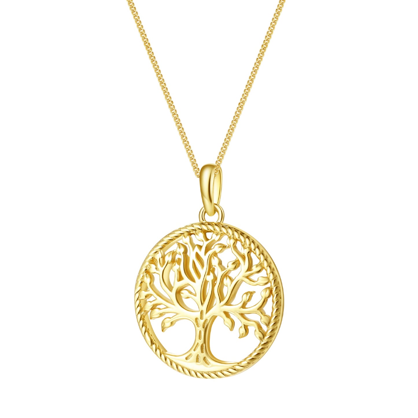 Tree of Life Pendant Necklace Sterling Silver