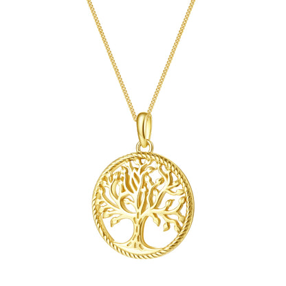 Tree of Life Pendant Necklace Sterling Silver