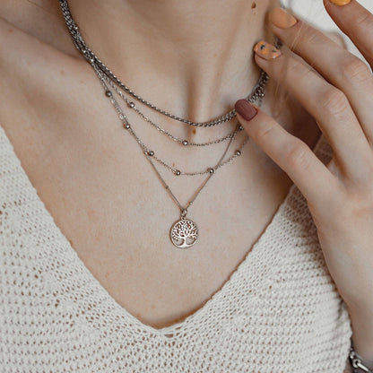 Tree of Life Pendant Necklace Sterling Silver