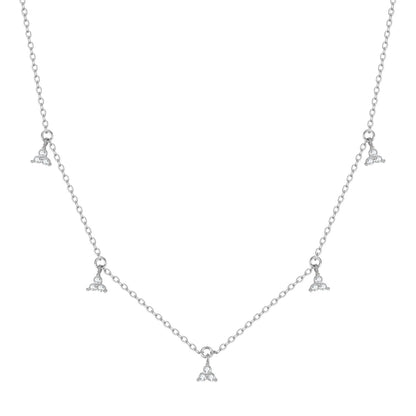 Trinity Charm Necklace Sterling Silver