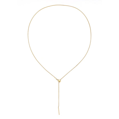 Unisex Rolled Snake Chain Necklace Gold