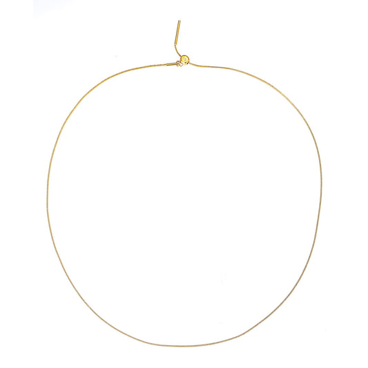 Unisex Rolled Snake Chain Necklace Gold