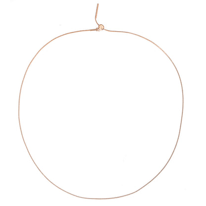 Unisex Rolled Snake Chain Necklace Gold