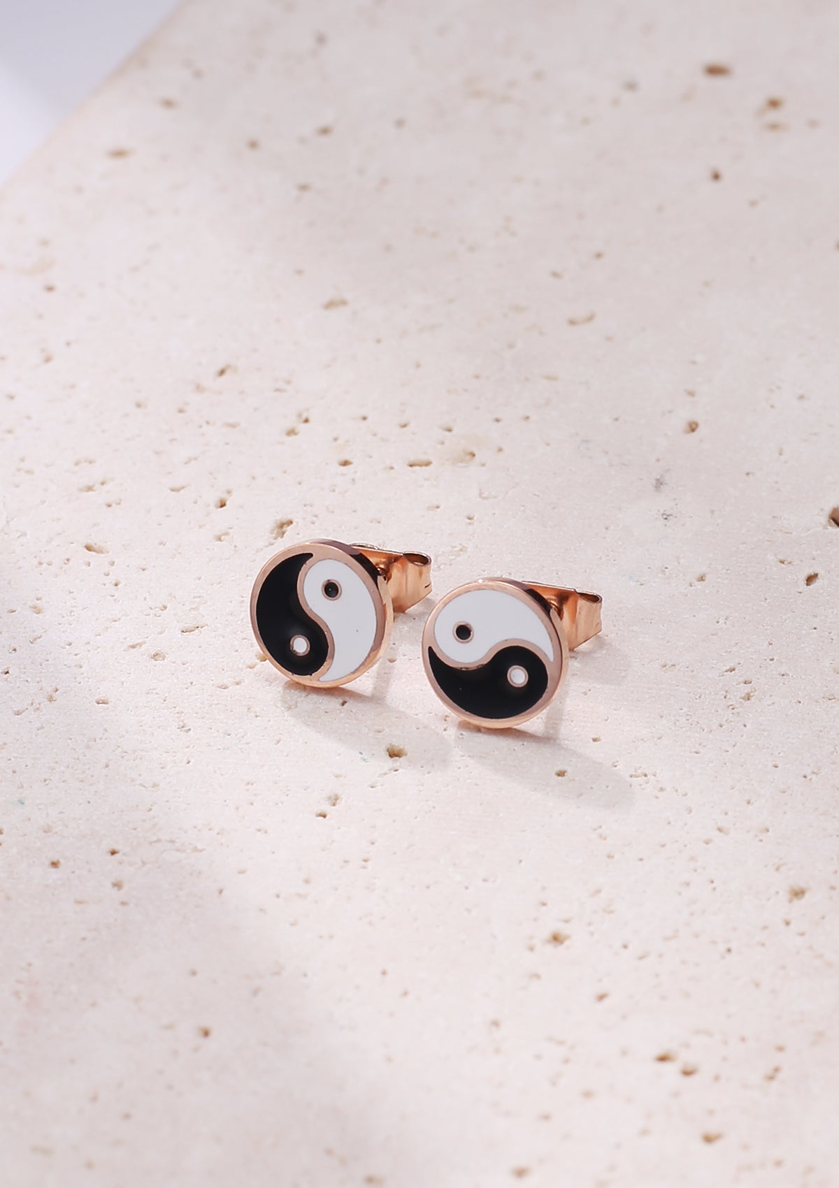 Yin Yang Stud Earrings