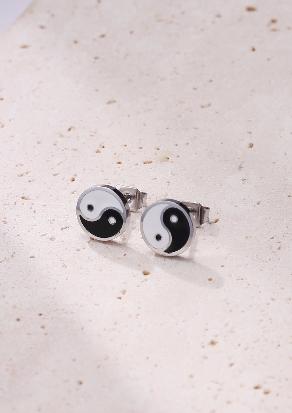 Yin Yang Stud Earrings