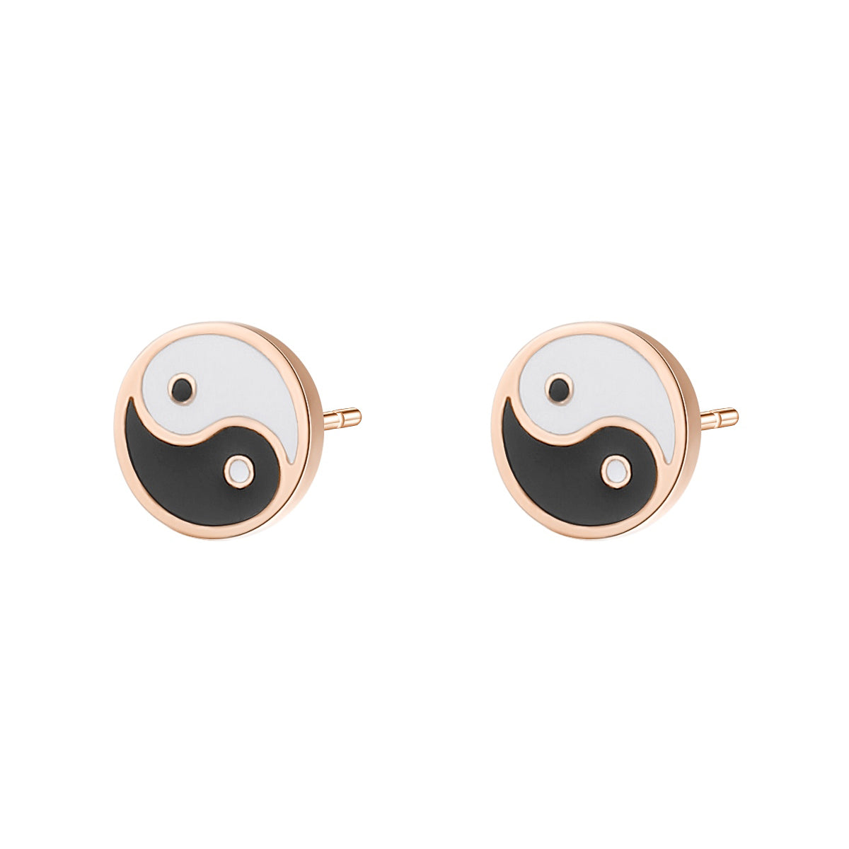 Yin Yang Stud Earrings