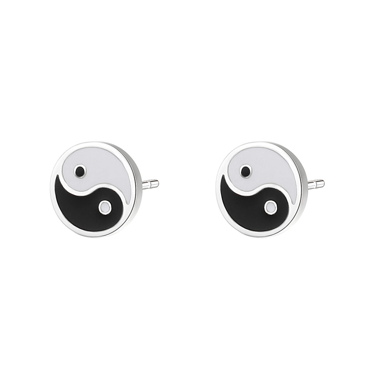 Yin Yang Stud Earrings